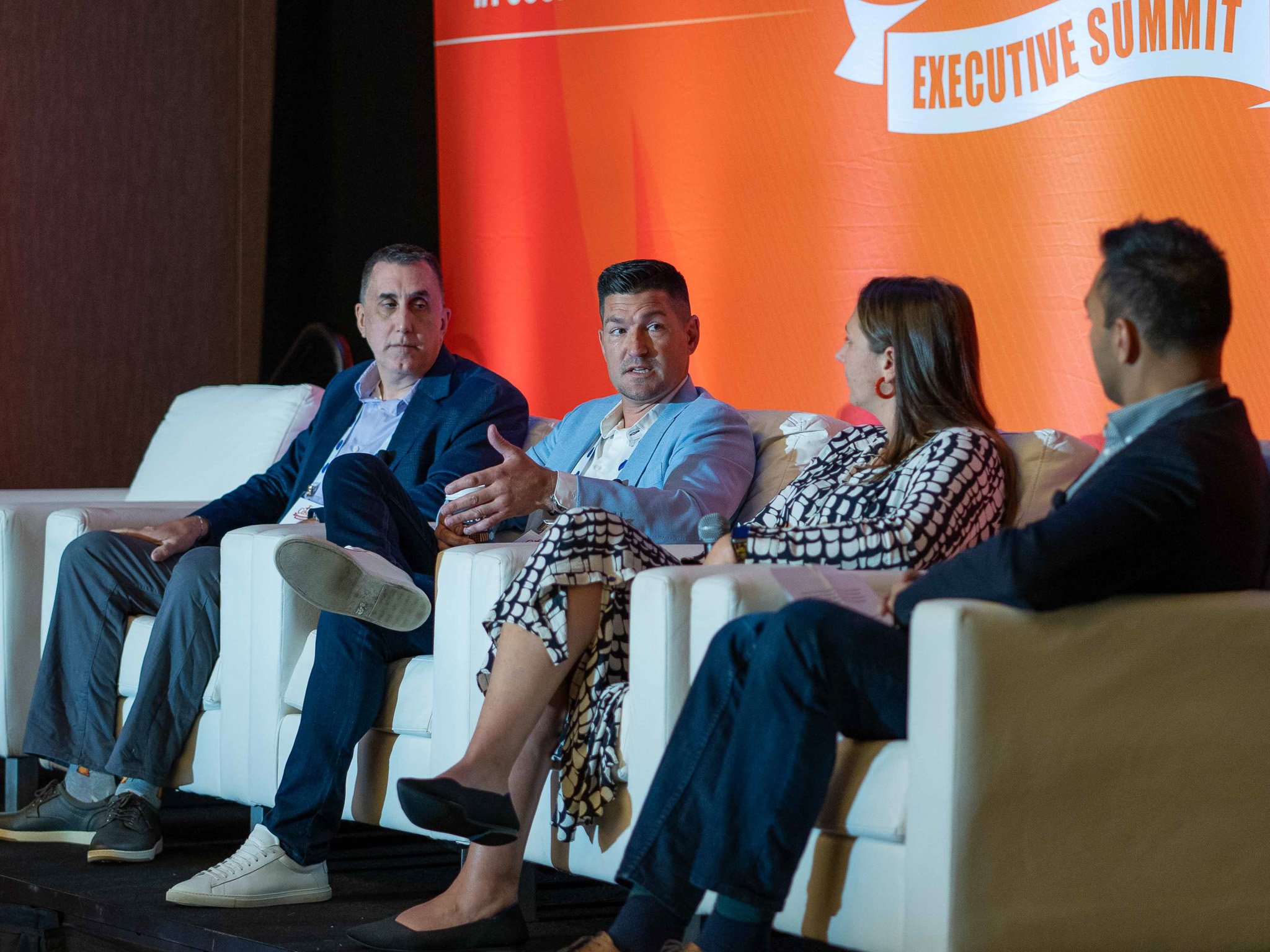 Jeremy Theisen speaks on a panel at the recent Fast Casual Executive Summit