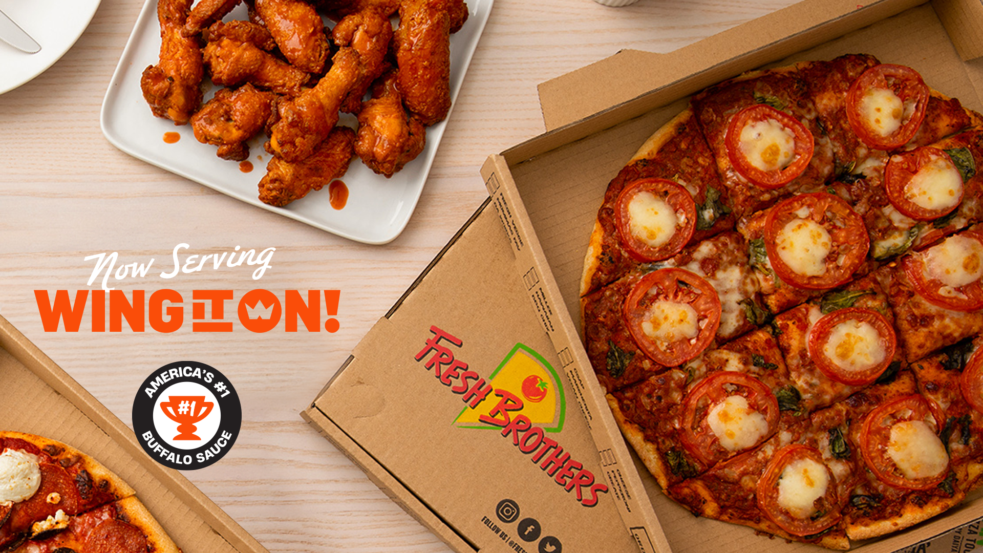 Wing It On!, Wings, Award-Winning Wings, Fresh Brothers, Pizza, National Buffalo Wing Festival, Chicken Wings, Pizza Restaurant, Southern California, California, Wing Restaurant, Restaurant Franchising