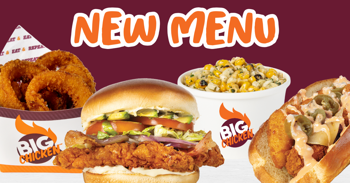 Big Chicken, Chicken, Chicken Brand, Chicken Concept, Shaquille O'Neal, Shaq, Shaq Snacks, Menu, Culinary, Innovation, Menu Innovation, New Menu, Food, New Food, New Menu Items